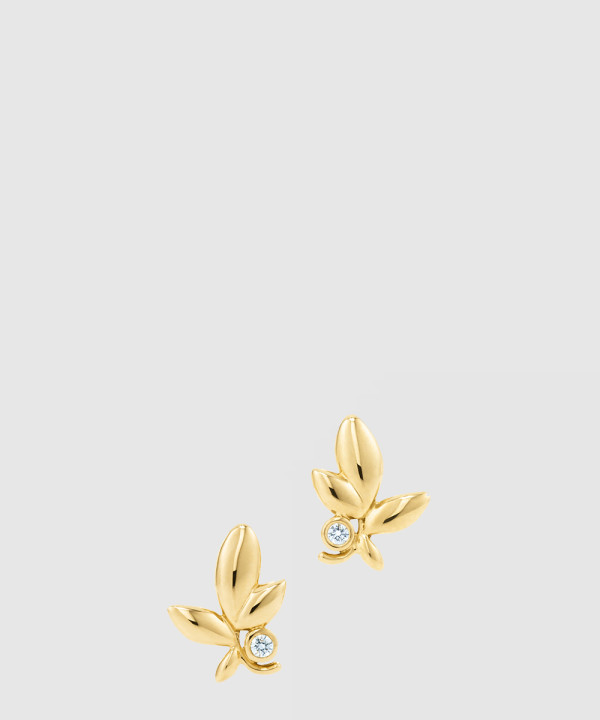 18K 하이엔드 미러급 티파니앤코 팔로마 피카소 올리브 리프 이어링