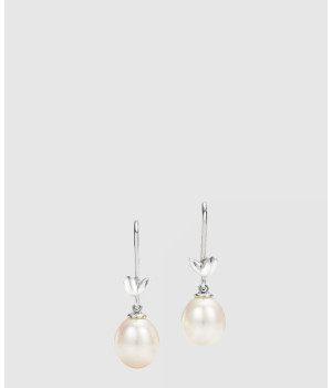 18K 하이엔드 미러급 티파니앤코 팔로마 피카소 올리브 리프 펄 드롭 귀걸이