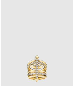 18K 하이엔드 미러급 티파니앤코 타이탄 바이 퍼렐 윌리엄스 파이브 로우 링