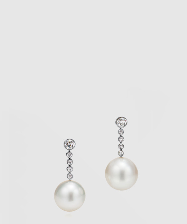 18K 하이엔드 미러급 티파니앤코 남양 펄 이어링