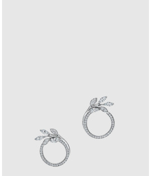 18K 하이엔드 미러급 티파니앤코 빅토리아 바인 서클 귀걸이