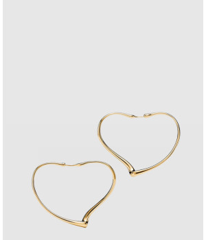 18K 하이엔드 미러급 티파니앤코 엘사 퍼레티 오픈 하트 후프 이어링