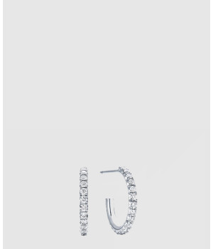 18K 하이엔드 미러급 티파니앤코 메트로 후프 이어링