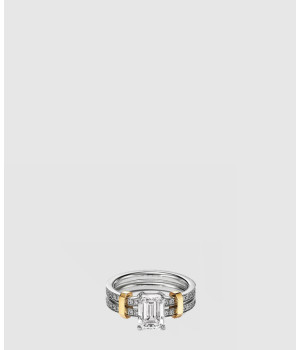 18K 하이엔드 미러급 티파니앤코 스퀘어 다이아몬드 링