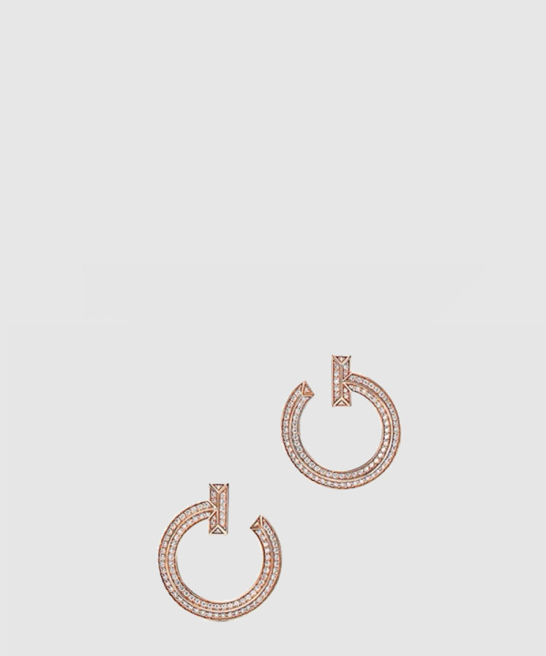 18K 하이엔드 미러급 티파니앤코 T1 오픈 후프 이어링