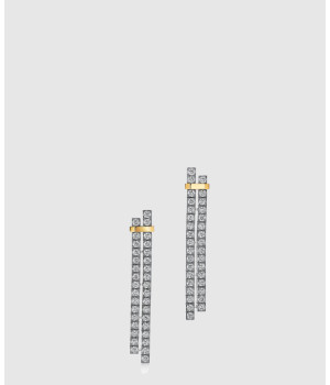 18K 하이엔드 미러급 티파니앤코 엣지 다이아몬드 드롭 귀걸이