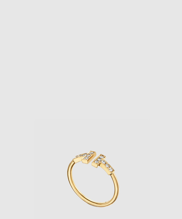 18K 하이엔드 미러급 티파니앤코 T 다이아몬드 와이어 링