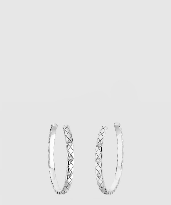 18K 하이엔드 미러급 샤넬 코코 크러쉬 후프 이어링 J12094