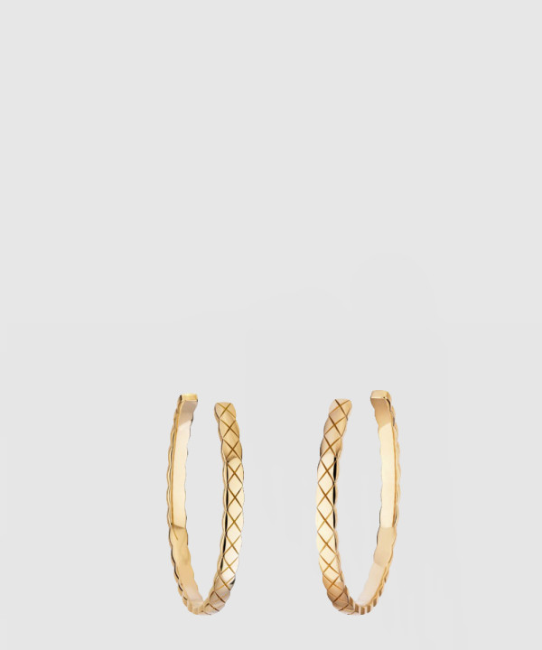 18K 하이엔드 미러급 샤넬 코코 크러쉬 후프 이어링 J12092