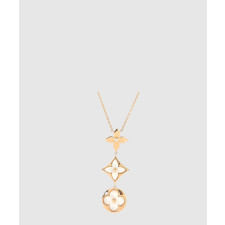 18K 하이엔드 미러급 루이비통 컬러 블라썸 래리엇 목걸이 Q94262