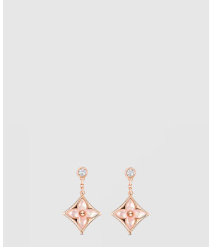 18K 하이엔드 미러급 루이비통 컬러 블라썸 BB 스타 귀걸이 Q96667