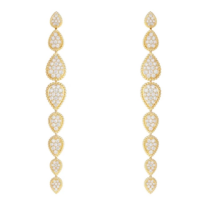 18K 하이엔드 미러급 부쉐론 쎄뻥 보헴 펜던트 이어링 01447