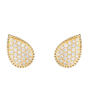 18K 하이엔드 미러급 부쉐론 쎄뻥 보헴 클립 이어링 L 모티브 01287