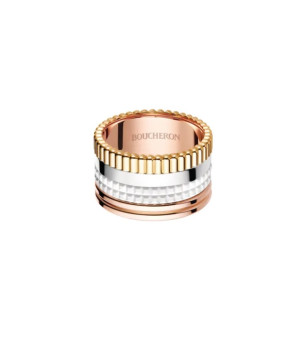 18K 하이엔드 미러급 부쉐론 콰트로 화이트 에디션 링 라지 01598