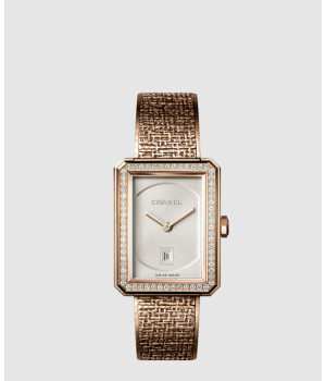 샤넬 보이프렌드 트위드 워치 34.6mm H5315